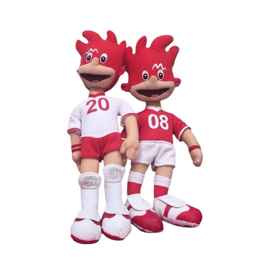 🎉 UEFA Euro 2008 Trix & Flix Plush Mascot 🎉